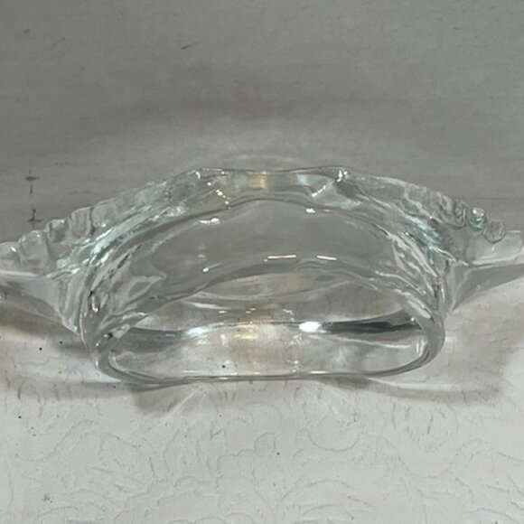 VTG Set of 8 Clear Glass Crab Shaped Baking Dishes Shells Ramekins 5.75"x3" - Picture 7 of 13